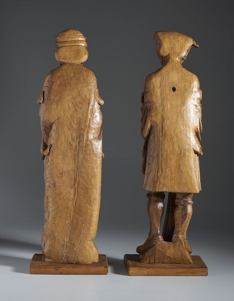 SCULTORE DI AREA GERMANICA DEL XX SECOLO : Coppia di sculture in legno intagliato nello stile di Heinrich Douvermann  - Asta Asta 502 | ARTE ANTICA E DEL XIX SECOLO Online - Associazione Nazionale - Case d'Asta italiane