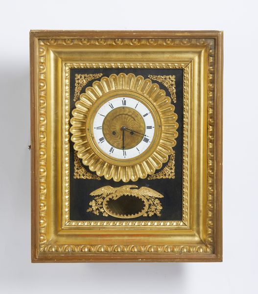 MANIFATTURA AUSTRIACA DEL XIX SECOLO : Orologio da parete in legno intagliato e dorato  - Asta Asta 502 | ARTE ANTICA E DEL XIX SECOLO Online - Associazione Nazionale - Case d'Asta italiane