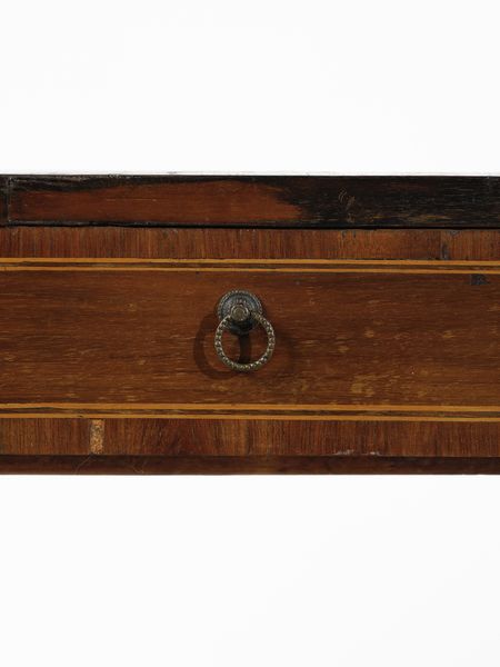 MANIFATTURA DEL XIX SECOLO : Consolle lastronata e filettata, cassetto sul fronte e gambe troncopiramidali  - Asta Asta 502 | ARTE ANTICA E DEL XIX SECOLO Online - Associazione Nazionale - Case d'Asta italiane