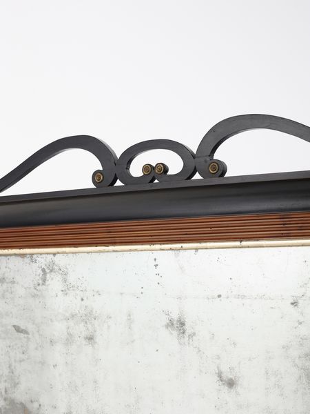 MANIFATTURA DEL XIX SECOLO : Psiche lastronata e parzialmente ebanizzata, cimasa a volute  - Asta Asta 502 | ARTE ANTICA E DEL XIX SECOLO Online - Associazione Nazionale - Case d'Asta italiane