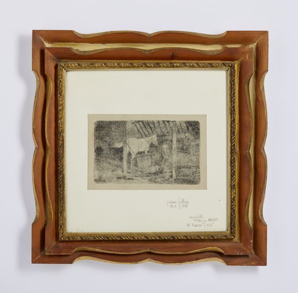 FATTORI GIOVANNI (1825 - 1908) : Cavallo nella stalla  - Asta Asta 502 | ARTE ANTICA E DEL XIX SECOLO Online - Associazione Nazionale - Case d'Asta italiane