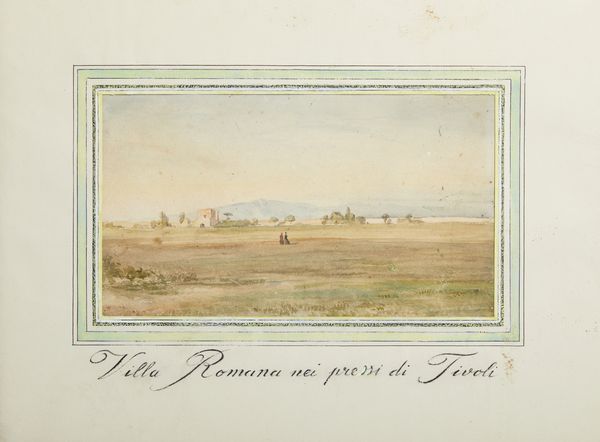 ARTISTA ITALIANO DEL XIX SECOLO : Villa romana nei pressi di Tivoli  - Asta Asta 502 | ARTE ANTICA E DEL XIX SECOLO Online - Associazione Nazionale - Case d'Asta italiane