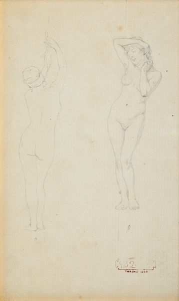 QUADRONE GIOVANNI BATTISTA (1844 - 1898) : Studio per nudo femminile  - Asta Asta 502 | ARTE ANTICA E DEL XIX SECOLO Online - Associazione Nazionale - Case d'Asta italiane