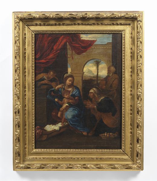 DA CORTONA PIETRO  (1596 - 1669) : Ambito di. Adorazione del Bambino  - Asta Asta 502 | ARTE ANTICA E DEL XIX SECOLO Online - Associazione Nazionale - Case d'Asta italiane