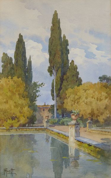 ANIVITTI FILIPPO (1876 - 1955) : Scorcio di Villa d'Este a Tivoli  - Asta Asta 502 | ARTE ANTICA E DEL XIX SECOLO Online - Associazione Nazionale - Case d'Asta italiane