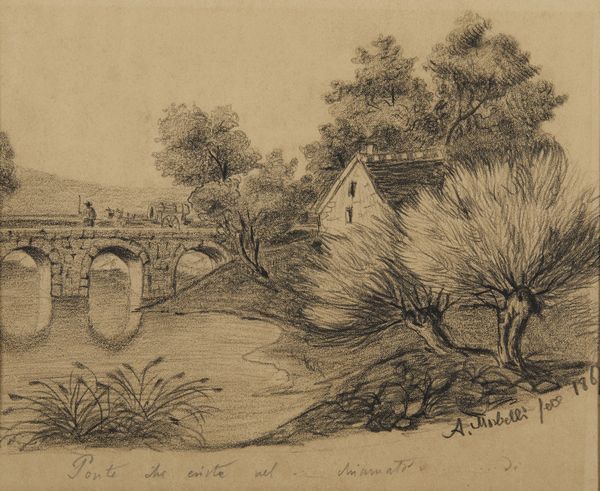 MORBELLI ANGELO (1853 - 1919) : Attribuito a. Il ponte  - Asta Asta 502 | ARTE ANTICA E DEL XIX SECOLO Online - Associazione Nazionale - Case d'Asta italiane