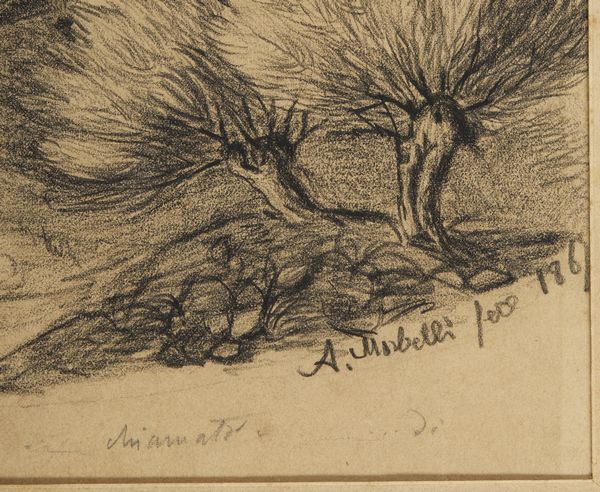 MORBELLI ANGELO (1853 - 1919) : Attribuito a. Il ponte  - Asta Asta 502 | ARTE ANTICA E DEL XIX SECOLO Online - Associazione Nazionale - Case d'Asta italiane