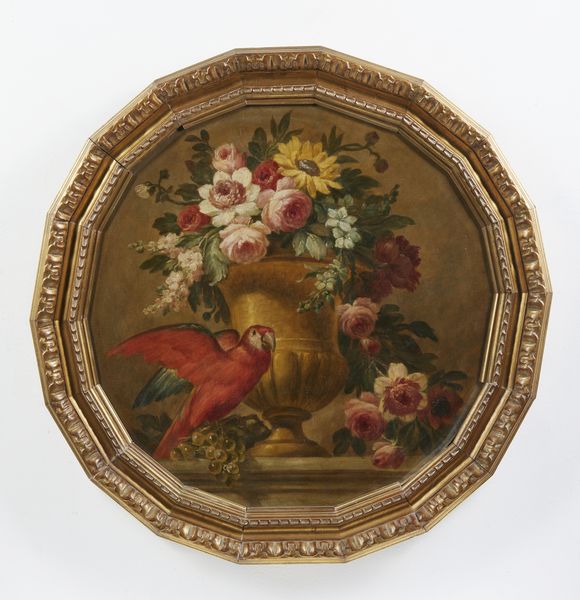 ARTISTA DEL XIX SECOLO : Vaso di fiori con pappagallo  - Asta Asta 502 | ARTE ANTICA E DEL XIX SECOLO Online - Associazione Nazionale - Case d'Asta italiane