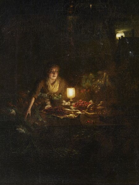 ROSIERSE JOHANNES (1818 - 1901) : Mercato notturno  - Asta Asta 502 | ARTE ANTICA E DEL XIX SECOLO Online - Associazione Nazionale - Case d'Asta italiane