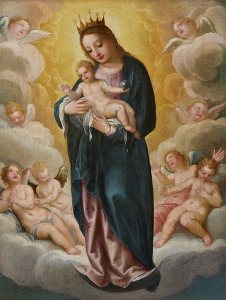 ROTTENHAMMER HANS (1564 - 1625) : Madonna con Bambino e angeli  - Asta Asta 502 | ARTE ANTICA E DEL XIX SECOLO Online - Associazione Nazionale - Case d'Asta italiane