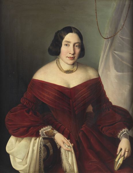 TOMINZ GIUSEPPE (1790 - 1866) : Attribuito a. Ritratto di nobildonna (Ritratto della Contessa Roverbella Montin)  - Asta Asta 502 | ARTE ANTICA E DEL XIX SECOLO Online - Associazione Nazionale - Case d'Asta italiane