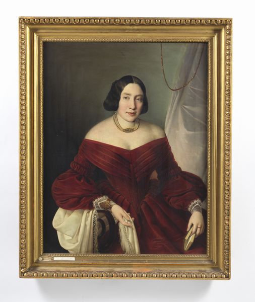 TOMINZ GIUSEPPE (1790 - 1866) : Attribuito a. Ritratto di nobildonna (Ritratto della Contessa Roverbella Montin)  - Asta Asta 502 | ARTE ANTICA E DEL XIX SECOLO Online - Associazione Nazionale - Case d'Asta italiane