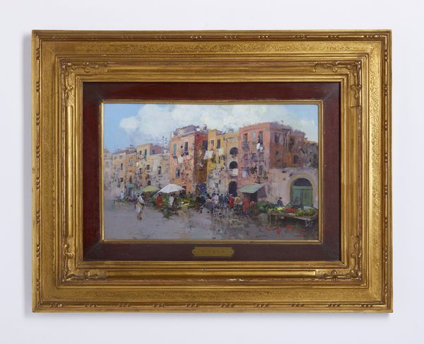 PESA GIUSEPPE (1928 - 1992) : Periferia di Catania  - Asta Asta 502 | ARTE ANTICA E DEL XIX SECOLO Online - Associazione Nazionale - Case d'Asta italiane