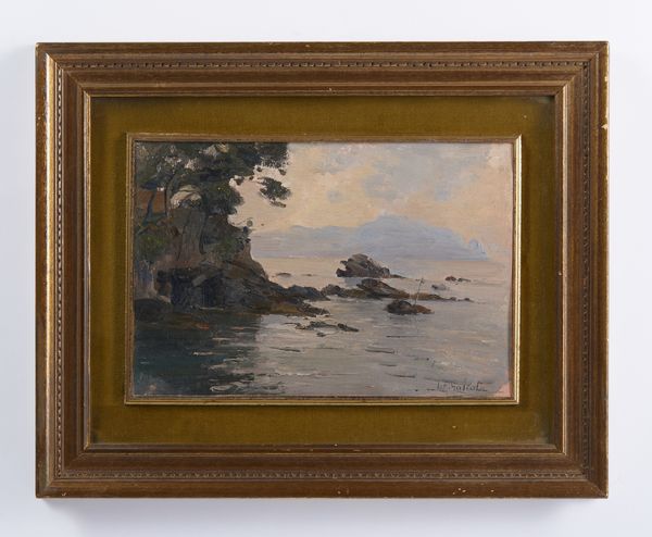 GALEOTA LEOPOLDO (1868 - 1938) : Promontorio di Portofino  - Asta Asta 502 | ARTE ANTICA E DEL XIX SECOLO Online - Associazione Nazionale - Case d'Asta italiane
