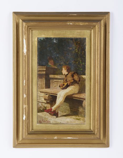 DEL RE GIOVANNI (1829 - 1915) : La serenata del paggio  - Asta Asta 502 | ARTE ANTICA E DEL XIX SECOLO Online - Associazione Nazionale - Case d'Asta italiane