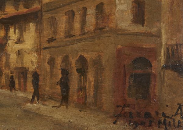 FERRARI ARTURO (1861 - 1932) : Via Laghetto a Milano  - Asta Asta 502 | ARTE ANTICA E DEL XIX SECOLO Online - Associazione Nazionale - Case d'Asta italiane