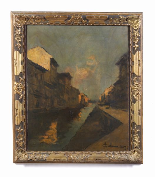 CATTANEO ACHILLE (1872 - 1932) : Navigli  - Asta Asta 502 | ARTE ANTICA E DEL XIX SECOLO Online - Associazione Nazionale - Case d'Asta italiane