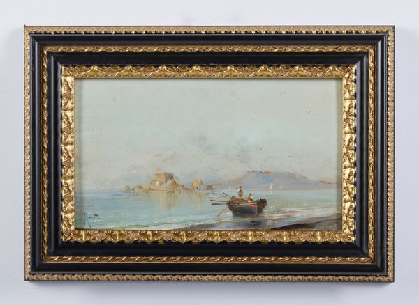 RICCIARDI OSCAR (1864 - 1935) : Attribuito a. Lo Scoglio di Rovigliano  - Asta Asta 502 | ARTE ANTICA E DEL XIX SECOLO Online - Associazione Nazionale - Case d'Asta italiane