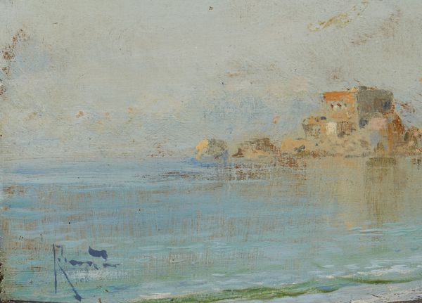 RICCIARDI OSCAR (1864 - 1935) : Attribuito a. Lo Scoglio di Rovigliano  - Asta Asta 502 | ARTE ANTICA E DEL XIX SECOLO Online - Associazione Nazionale - Case d'Asta italiane