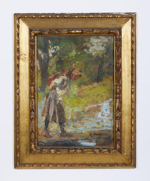 BAZZARO LEONARDO (1853 - 1937) : Attribuito a. Contadina nel bosco  - Asta Asta 502 | ARTE ANTICA E DEL XIX SECOLO Online - Associazione Nazionale - Case d'Asta italiane