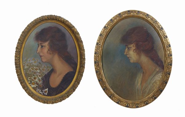 PETER-REININGHAUS (XIX-XX SECOLO) MARIA : Coppia di ritratti femminili di profilo  - Asta Asta 502 | ARTE ANTICA E DEL XIX SECOLO Online - Associazione Nazionale - Case d'Asta italiane