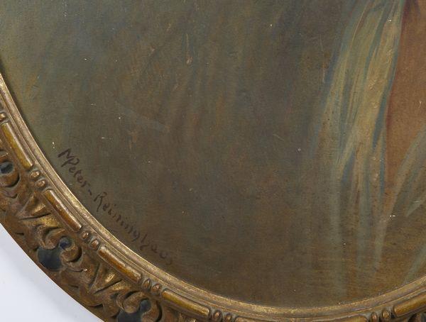 PETER-REININGHAUS (XIX-XX SECOLO) MARIA : Coppia di ritratti femminili di profilo  - Asta Asta 502 | ARTE ANTICA E DEL XIX SECOLO Online - Associazione Nazionale - Case d'Asta italiane