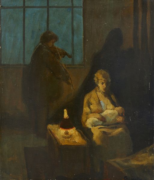 FILIPPELLI CAFIERO (1889 - 1973) : Maternit e violinista  - Asta Asta 502 | ARTE ANTICA E DEL XIX SECOLO Online - Associazione Nazionale - Case d'Asta italiane