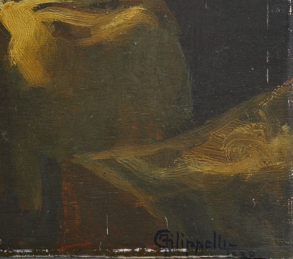 FILIPPELLI CAFIERO (1889 - 1973) : Maternit e violinista  - Asta Asta 502 | ARTE ANTICA E DEL XIX SECOLO Online - Associazione Nazionale - Case d'Asta italiane