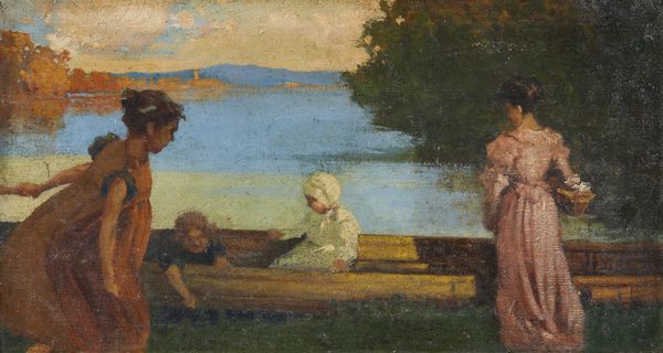 BESNARD ALBERT (1849 - 1934) : In riva al lago  - Asta Asta 502 | ARTE ANTICA E DEL XIX SECOLO Online - Associazione Nazionale - Case d'Asta italiane
