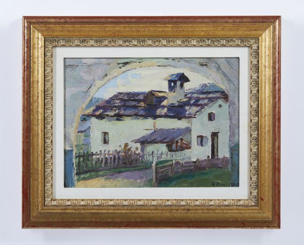 ARTISTA ITALIANO DEL XX SECOLO : Casolare in montagna  - Asta Asta 502 | ARTE ANTICA E DEL XIX SECOLO Online - Associazione Nazionale - Case d'Asta italiane