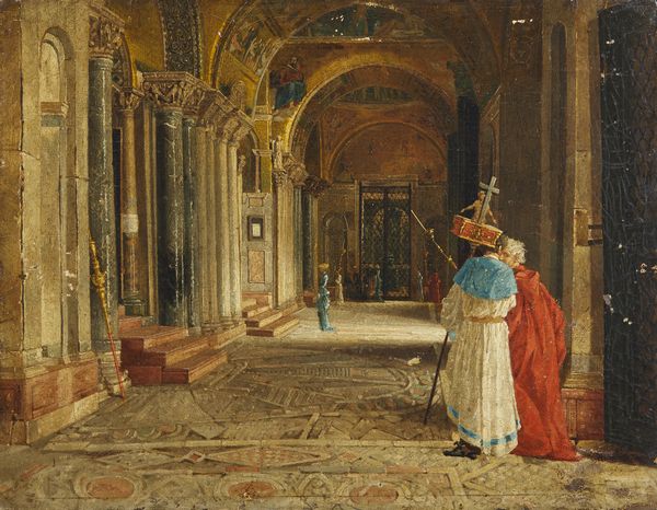 LESSI TITO (1858 - 1917) : Attribuito a. Ingresso della Basilica di San Marco a Venezia  - Asta Asta 502 | ARTE ANTICA E DEL XIX SECOLO Online - Associazione Nazionale - Case d'Asta italiane