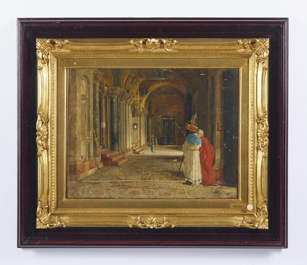 LESSI TITO (1858 - 1917) : Attribuito a. Ingresso della Basilica di San Marco a Venezia  - Asta Asta 502 | ARTE ANTICA E DEL XIX SECOLO Online - Associazione Nazionale - Case d'Asta italiane