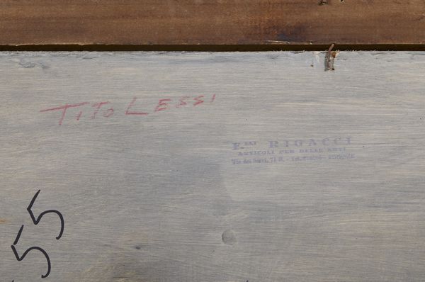 LESSI TITO (1858 - 1917) : Attribuito a. Lo studio del pittore  - Asta Asta 502 | ARTE ANTICA E DEL XIX SECOLO Online - Associazione Nazionale - Case d'Asta italiane