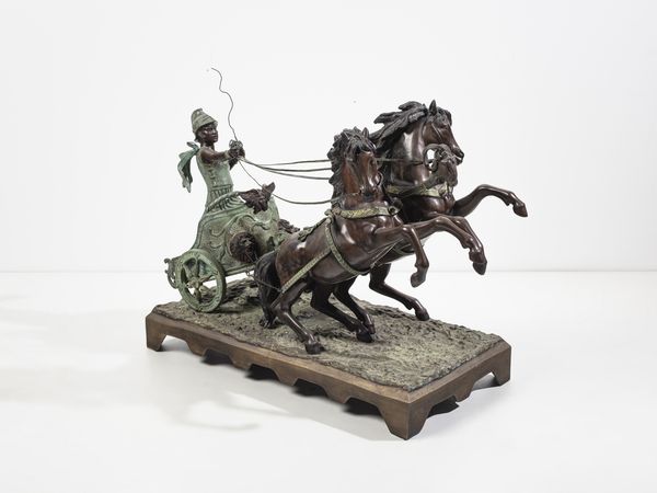 CAMPAJOLA (XIX-XX SECOLO) TOMMASO : Biga romana  - Asta Asta 502 | ARTE ANTICA E DEL XIX SECOLO Online - Associazione Nazionale - Case d'Asta italiane