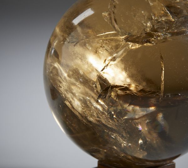 MANIFATTURA DEL XX SECOLO : Tre sfere in quarzo con inclusioni  - Asta Asta 502 | ARTE ANTICA E DEL XIX SECOLO Online - Associazione Nazionale - Case d'Asta italiane