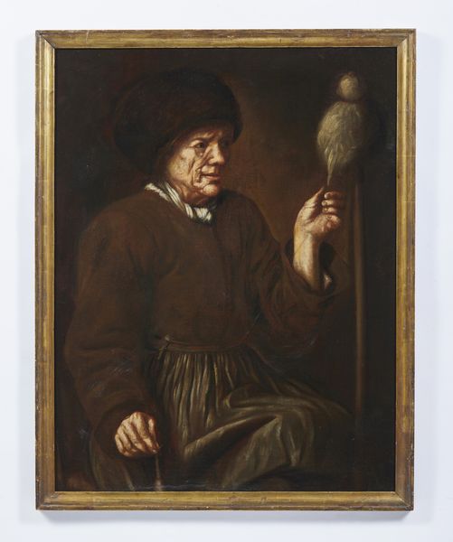 ARTISTA LOMBARDO DEL XVII SECOLO : La filatrice  - Asta Asta 502 | ARTE ANTICA E DEL XIX SECOLO Online - Associazione Nazionale - Case d'Asta italiane