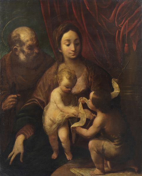 ARTISTA DEL XVII SECOLO : Sacra Famiglia con San Giovannino  - Asta Asta 502 | ARTE ANTICA E DEL XIX SECOLO Online - Associazione Nazionale - Case d'Asta italiane