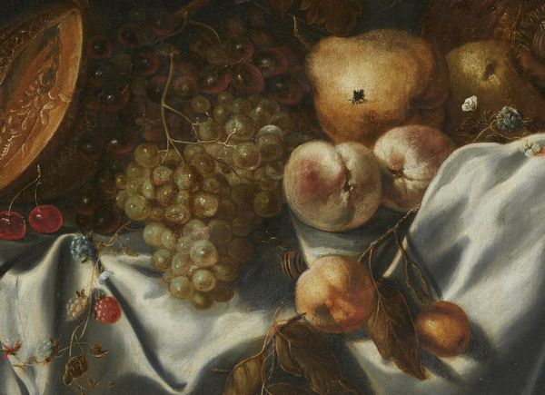 SIMONS MICHIELS (1620 - 1673) : Attribuito a. Natura morta con melone, frutta e nautilus  - Asta Asta 502 | ARTE ANTICA E DEL XIX SECOLO Online - Associazione Nazionale - Case d'Asta italiane