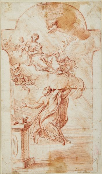 MAGNASCO ALESSANDRO (1667 - 1749) : San Filippo Neri e la visione della Vergine  - Asta Asta 502 | ARTE ANTICA E DEL XIX SECOLO Online - Associazione Nazionale - Case d'Asta italiane