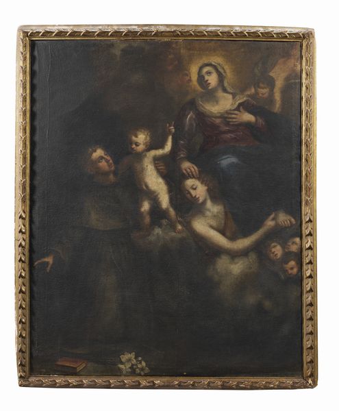 ARTISTA LOMBARDO DEL XVII-XVIII SECOLO : Madonna con Bambino e Sant'Antonio di Padova  - Asta Asta 502 | ARTE ANTICA E DEL XIX SECOLO Online - Associazione Nazionale - Case d'Asta italiane