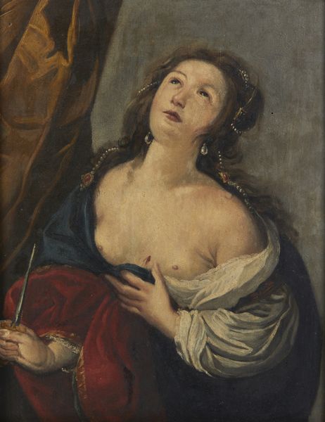 ARTISTA LOMBARDO DEL XVIII SECOLO : Il suicidio di Lucrezia  - Asta Asta 502 | ARTE ANTICA E DEL XIX SECOLO Online - Associazione Nazionale - Case d'Asta italiane