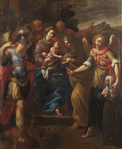 ARTISTA DEL XVIII SECOLO : Madonna con Bambino e santi  - Asta Asta 502 | ARTE ANTICA E DEL XIX SECOLO Online - Associazione Nazionale - Case d'Asta italiane