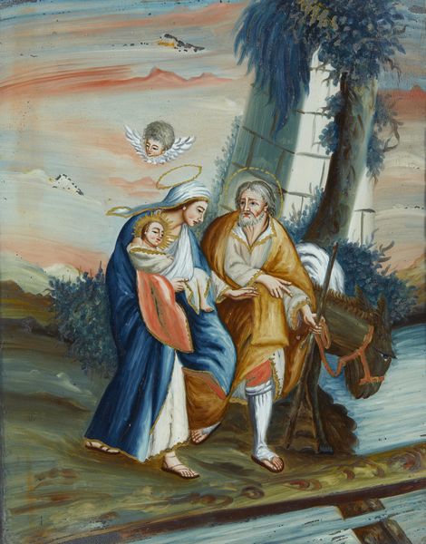 ARTISTA DEL XVIII-XIX SECOLO : Fuga in Egitto  - Asta Asta 502 | ARTE ANTICA E DEL XIX SECOLO Online - Associazione Nazionale - Case d'Asta italiane