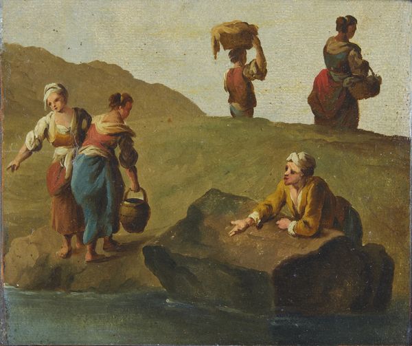 ARTISTA VENETO DEL XVIII SECOLO : Lavandaie alla fonte  - Asta Asta 502 | ARTE ANTICA E DEL XIX SECOLO Online - Associazione Nazionale - Case d'Asta italiane