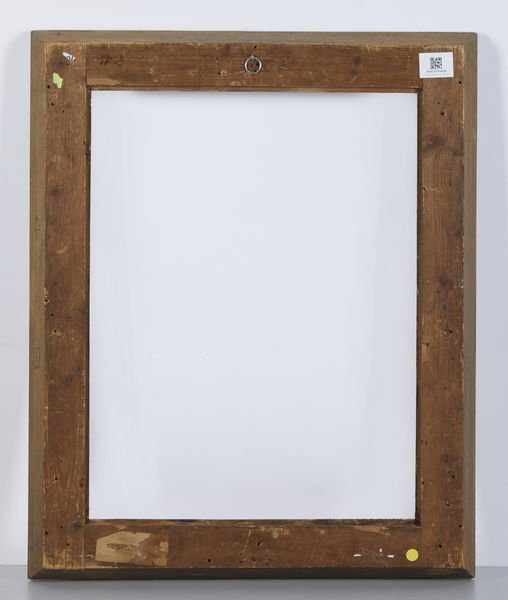 MANIFATTURA DEL XIX SECOLO : Cornice neoclassica in legno intagliato e dorato con decorazione a ovuli  - Asta Asta 502 | ARTE ANTICA E DEL XIX SECOLO Online - Associazione Nazionale - Case d'Asta italiane