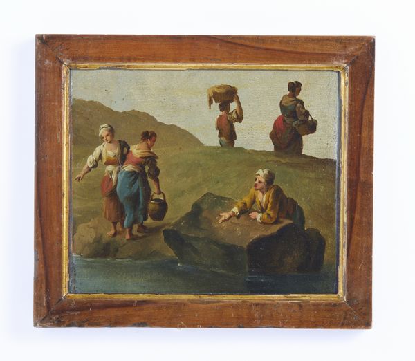 ARTISTA VENETO DEL XVIII SECOLO : Lavandaie alla fonte  - Asta Asta 502 | ARTE ANTICA E DEL XIX SECOLO Online - Associazione Nazionale - Case d'Asta italiane