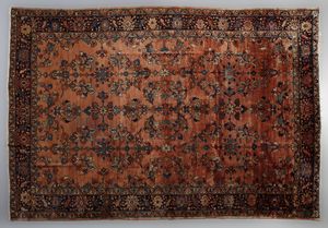 LILIAN - Tappeto con ordito in cotone, trama e vello in lana. Persia, inizio XX secolo