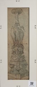 PIRANESI GIOVANNI BATTISTA (1720 - 1778) : Da un modello di. Veduta in prospettiva di un candelabro antico di marmo di gran mole  - Asta Asta 502 | ARTE ANTICA E DEL XIX SECOLO Online - Associazione Nazionale - Case d'Asta italiane