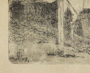 FATTORI GIOVANNI (1825 - 1908) : Cavallo nella stalla  - Asta Asta 502 | ARTE ANTICA E DEL XIX SECOLO Online - Associazione Nazionale - Case d'Asta italiane