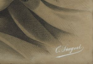 ARTISTA ITALIANO DEL XIX SECOLO : Portatrice di legna con bimbo  - Asta Asta 502 | ARTE ANTICA E DEL XIX SECOLO Online - Associazione Nazionale - Case d'Asta italiane